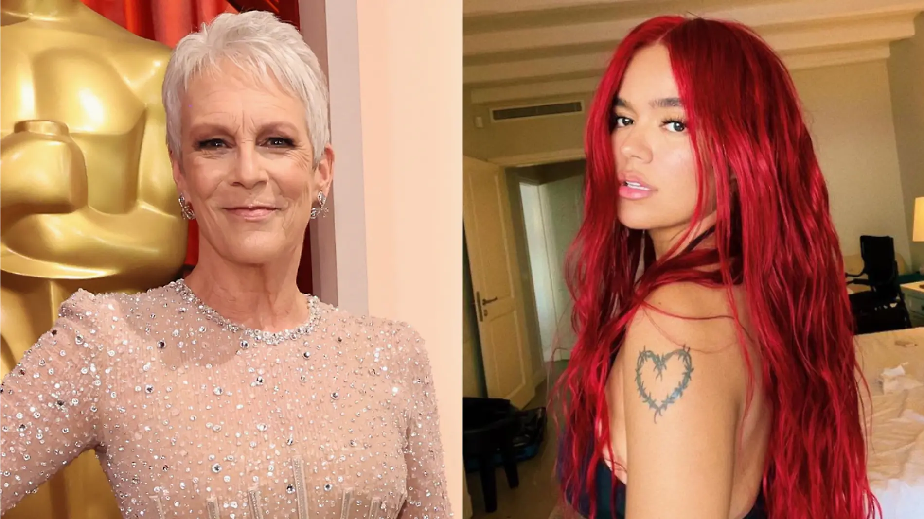 Karol G y Jamie Lee Curtis 